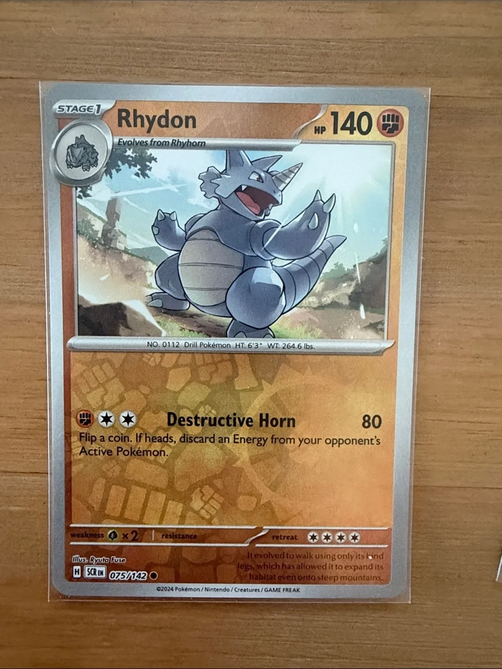 Rhyhorn Rhydon Rhyperior Evolution Reverse Holo Pokémon Card Lot ✨5/$25✨
